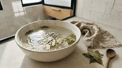 Banho de pés com louro e água morna: o ritual simples que ajuda a abrandar — e o que convém saber