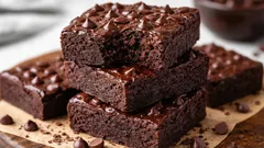 Brownies de chocolate sem farinha em 20 minutos – a opção ideal quando apetece algo doce.