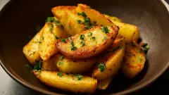 Que óleo devo usar para assar batatas no forno, para que fiquem perfeitamente crocantes?