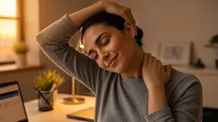 3 exercícios para aliviar a dor no pescoço: ideais para quem passa muito tempo sentado